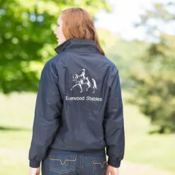 Personalized Fleece Lined Nylon Jacket -Deals Equestrian Supplies Store 16685 navy model 7