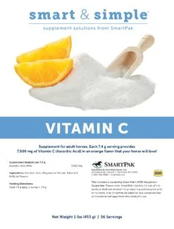 Smart & Simple® Vitamin C 7 Smart & Simple® Vitamin C -Deals Equestrian Supplies Store 17176 Vitamin C Pellets 3 2018