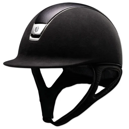 Samshield Premium Helmet -Deals Equestrian Supplies Store 19898 blackleathersilver flipped