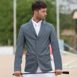 Horseware Ireland Horseware Men's Competition Jacket -Deals Equestrian Supplies Store 22229 grey onmodel