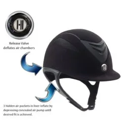 One K Defender Air Suede Helmet -Deals Equestrian Supplies Store 27312 black 2