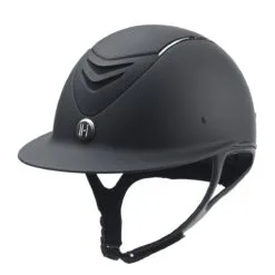 One K Avance Wide Brim Chrome Stripe Helmet -Deals Equestrian Supplies Store 29865 black