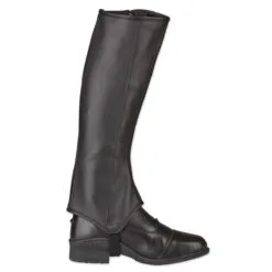 Eliza Leather Side Zip Half Chap By SmartPak -Deals Equestrian Supplies Store 31671 black 3