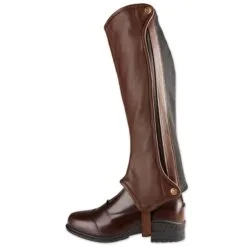 Eliza Leather Side Zip Half Chap By SmartPak -Deals Equestrian Supplies Store 31671 darkbrown 1