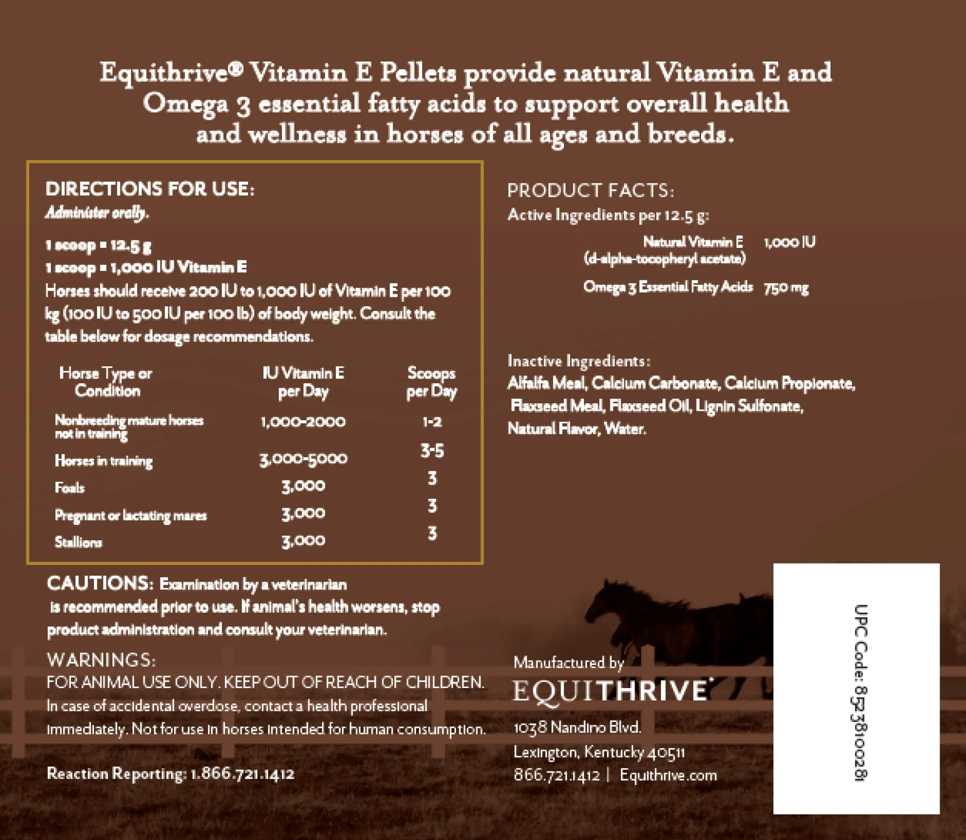 Equithrive® Vitamin E Pellets 2 Equithrive® Vitamin E Pellets - Image 2