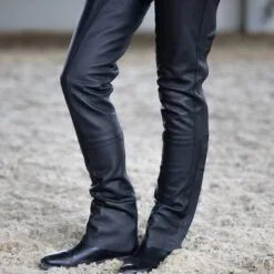 Horze Blake Leather Full Chaps -Deals Equestrian Supplies Store 33716 black dt
