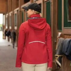 Kerrits Down The Line Waterproof Jacket -Deals Equestrian Supplies Store 35257 ruby l3